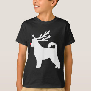 Funny Portuguese Water Dog Christmas Reindeer Antl T-Shirt
