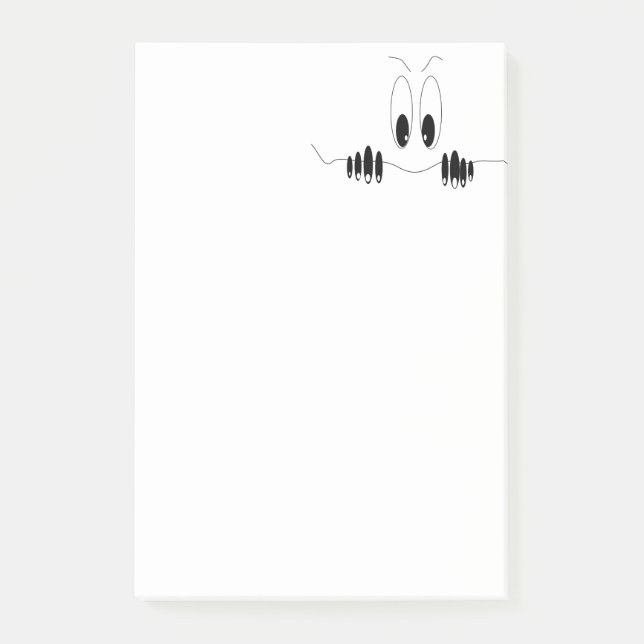 Funny Post it Notes with Curiosity Eyes (Front)
