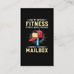 Funny Postal Worker Fitness Postman Business Card