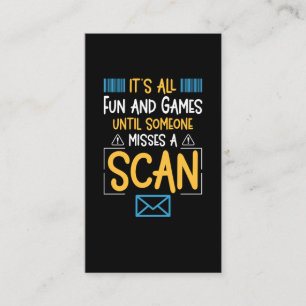 Funny Postal Worker Mailman Business Card