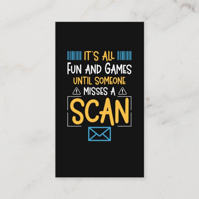 Funny Postal Worker Mailman Business Card (Front)