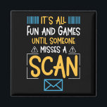 Funny Postal Worker Mailman Magnet<br><div class="desc">Funny Postal Worker artwork design for a mailman who delivers packages and mails daily.</div>