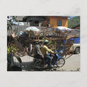 Funny Postcard   Heavy Load