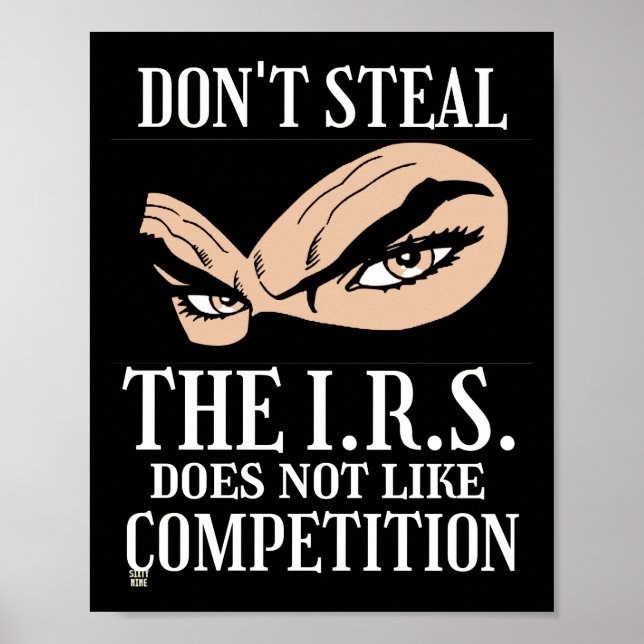 funny poster  "DON'T STEAL... 2" (Front)