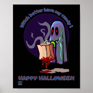 funny poster  "HAPPY HALLOWEEN 2"