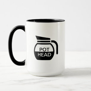 Funny Pot Head Coffee Mug