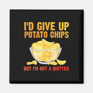 Funny Potato Chips Art For Men Women Kids Bag Of C Magnet