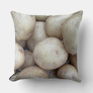 Funny Potato design for Couch Photo Throw Pillow