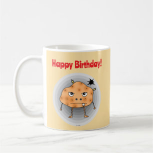Funny Potato Happy Birthday Face Coffee Mug