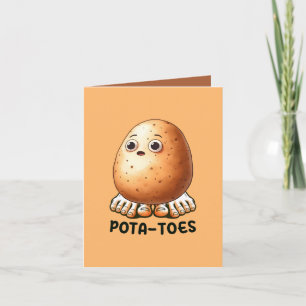 Funny potato pun customisable card
