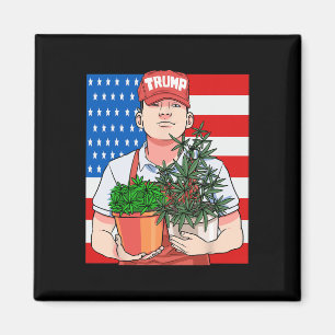 Funny Pothead Stoner Vote For President Trump Magnet