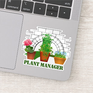 Funny Potted Flowers Plant Manager Personalised