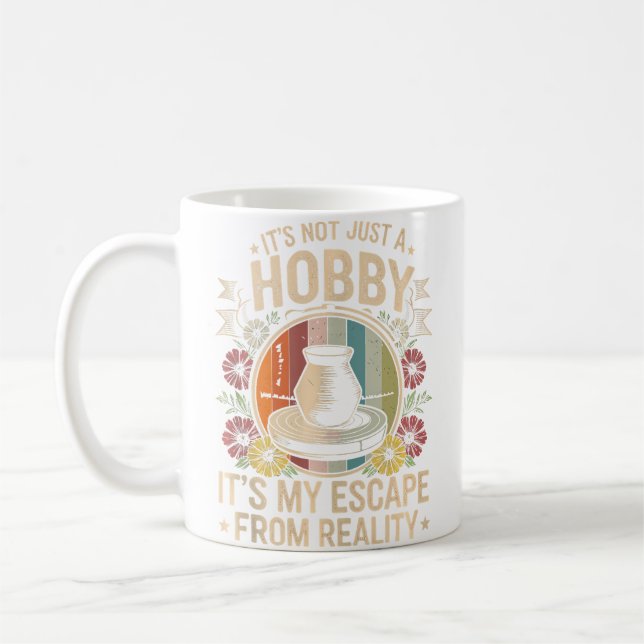 Funny Pottery Ceramic Artist Coffee Mug (Left)