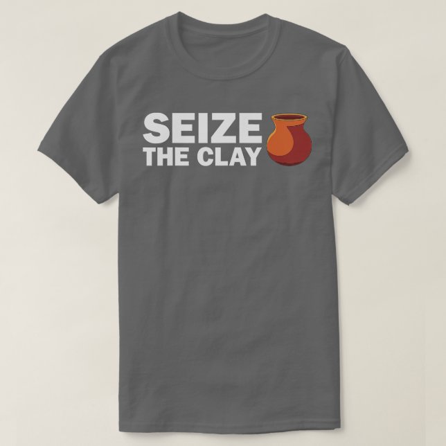 Funny Pottery Gift For Men Women Cool Ceramic Clay T-Shirt (Design Front)