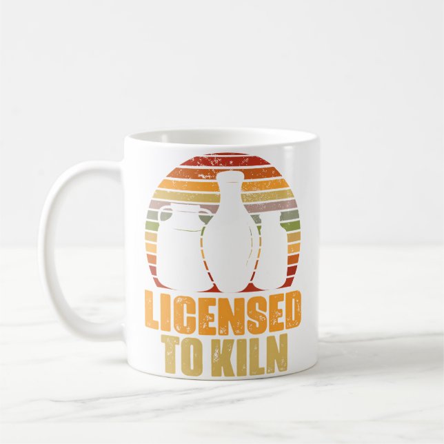 Funny Pottery Kiln Ceramics Artist Art Teacher Pot Coffee Mug (Left)