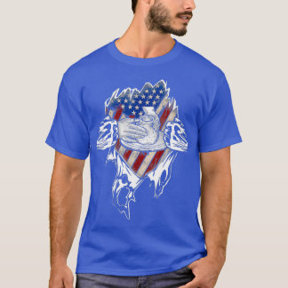 Funny Pottery  Pot Dealer Vintage American Flag T-Shirt