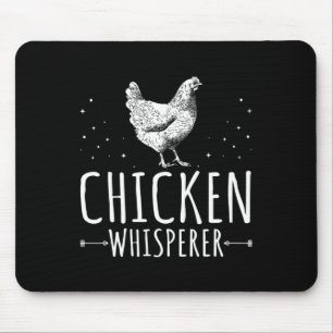 Funny Poultry Chicken Lover Farmer Pet Chicken Whi Mouse Mat