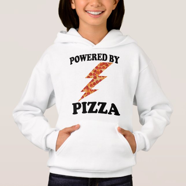 Funny Powered By Pizza Cool Pizza     (Front)