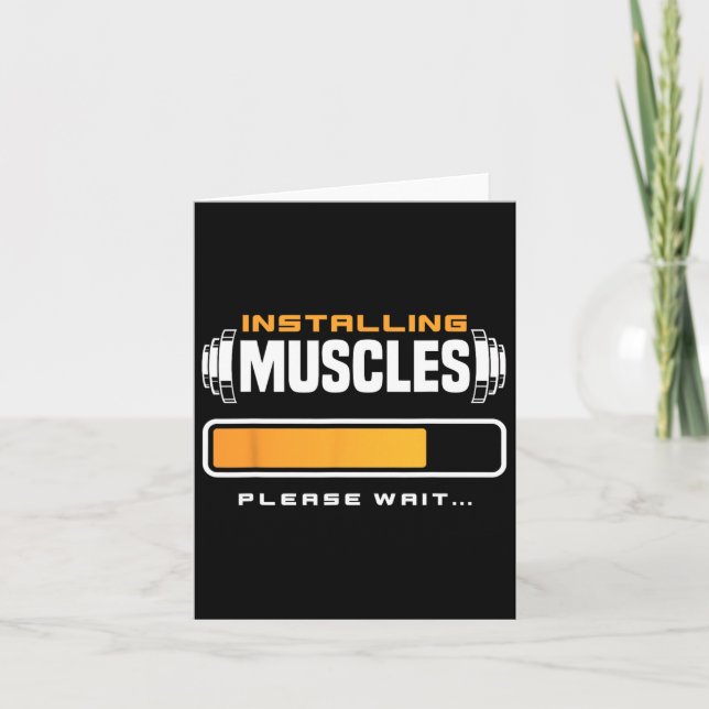 Funny Powerlifting Weight Training Lifting  Card (Front)