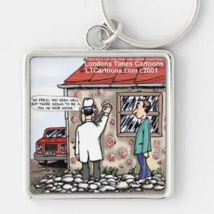 Funny Pox On Your House Key Ring