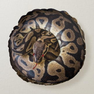Funny Prank Python Snake Round Cushion