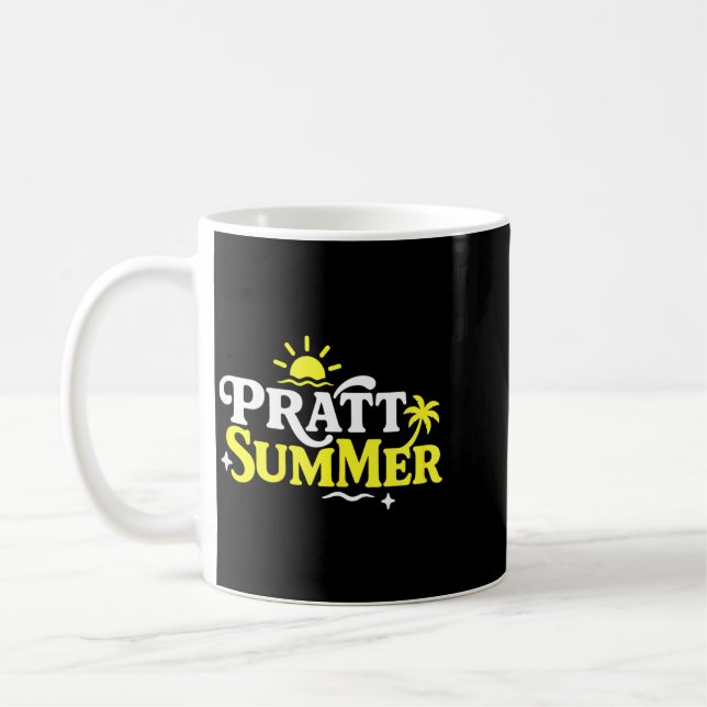 Funny Pratt Summer Graphic Design Coffee Mug (Left)