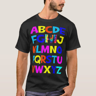 Funny Pre K Kindergarten Hi Alphabet Back To Schoo T-Shirt