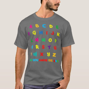 Funny Pre K Kindergarten Hi Alphabet Back To Schoo T-Shirt