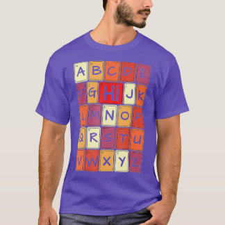 Funny Pre K Kindergarten Hi Alphabet Back To Schoo T-Shirt