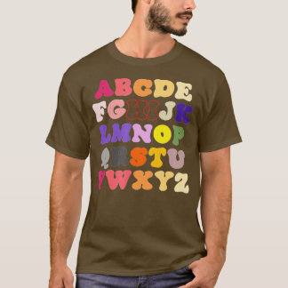 Funny Pre K Kindergarten Hi Alphabet Back To Schoo T-Shirt