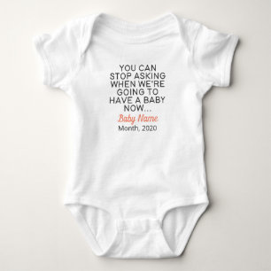 Funny Pregnancy Announcement Baby Bodysuit