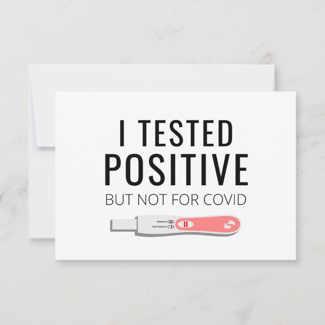 Funny Pregnancy Announcement Card for Husband (Front)