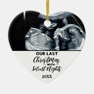 Funny Pregnancy Announcement for expecting parents Ceramic Tree Decoration