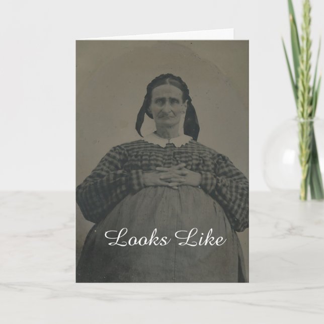 Funny Pregnancy Announcement Greeting Card (Front)