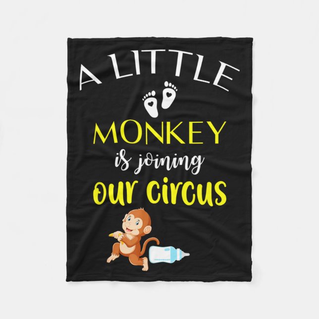 Funny Pregnancy Announcement New Baby Reveal  Fleece Blanket (Front)