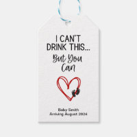 Funny Pregnancy Announcement Personalised Tag
