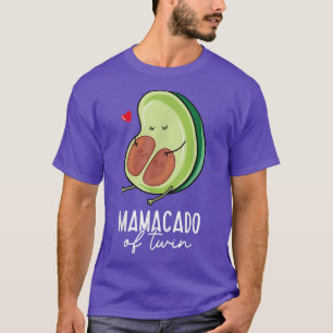 Funny Pregnancy Announcement Twin Mamacado Pregnan T-Shirt