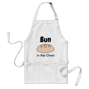 Funny Pregnancy Bun in the Oven Standard Apron