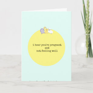 Funny Pregnancy Greeting Card