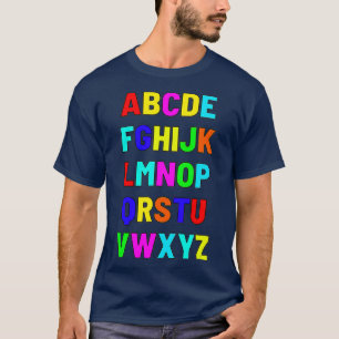 Funny PreK Kindergarten Hi Alphabet Back To School T-Shirt