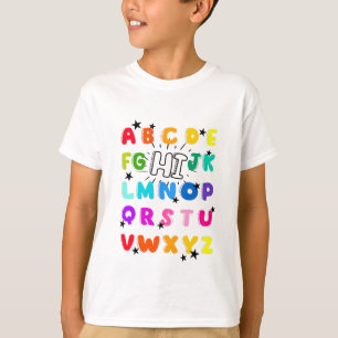 Funny PreK Kindergarten Hi Alphabet Back To School T-Shirt