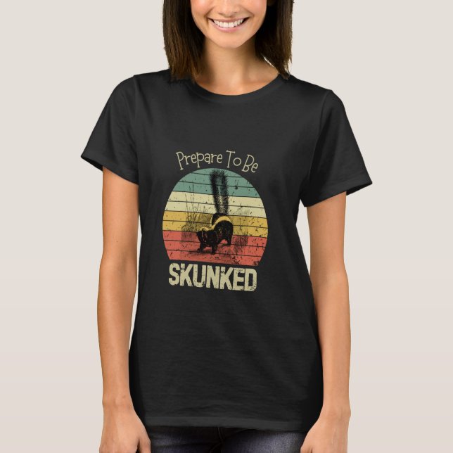 Funny Prepare To Be Skunked Cribbage Lovers Cribba T-Shirt (Front)