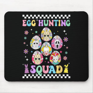 Funny Prepare To Groovy Dye Horror Egg Hunting Squ Mouse Mat