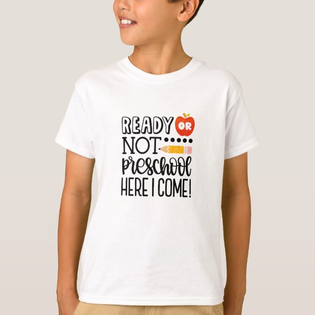 Funny Preschool back to school gift T-Shirt (Front)