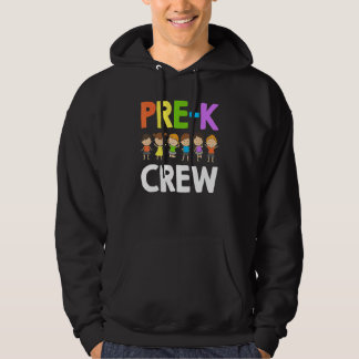 Funny Preschool Teacher For Pre K Crew Hoodie