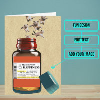 Funny Prescription Bottle of Cats Birthday