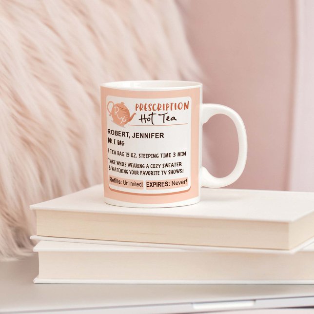 Funny Prescription Hot Steeped Tea Coffee Mug (Creator Uploaded)