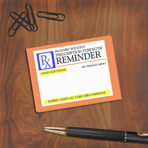 Funny Prescription Label Post-it Notes