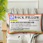 Funny Prescription Strength Lumbar Cushion<br><div class="desc">Great prescription label design for this funny lumbar pilllow</div>