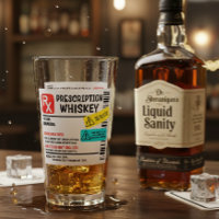 Funny Prescription Whiskey Custom Warning Label